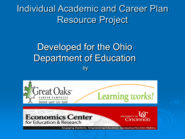Individual Academic and Career Plan Project