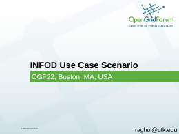 INFOD Use Case Scenario