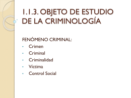 RELACIÓN DE LA CRIMINOLOGÍA