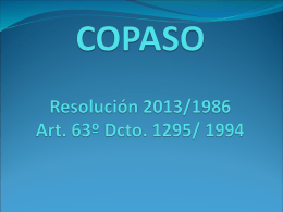 COPASO resolución 2013 de 1986