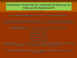 PATRONES Y HÁBITOS DE CONSUMO DE DROGAS EN