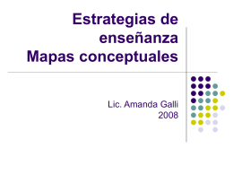 Estrategias de enseñanza Mapas conceptuales