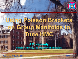 Using Poisson Brackets on Group Manifolds to Tune
