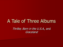 A Tale of Three Albums - Oxford University Press -