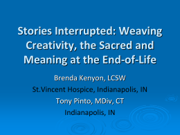 Stories Interrupted: Weaving Creativity, the