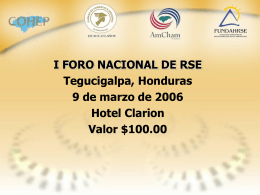 Diapositiva 1 - FUNDACION HONDUREÑA DE