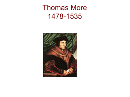 Thomas More 1478-1535