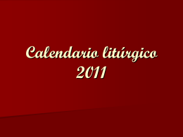 Calendario litúrgico 2010