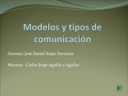 Modelos y tipos de comunicación