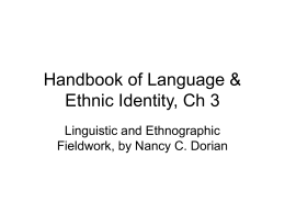 Handbook of Language & Ethnic Identity, Ch 3