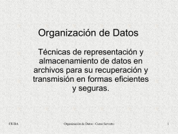 Organización de Datos
