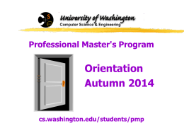 Professional Master`s Program