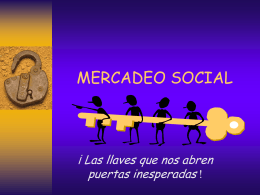 MERCADEO SOCIAL - Institución