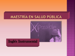 Inglés Instrumental