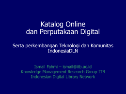 Katalog Online vs Perputakaan Digital Serta