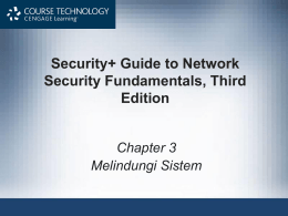 Security+ Guide to Network Security Fundamentals,