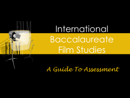 International Baccalaureate Film Studies