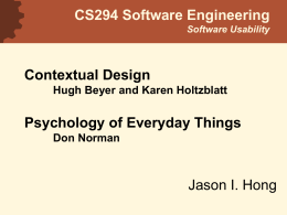 Software Engineering and Usability