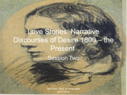 Love Stories: Narrative Discourses of Desire 1800