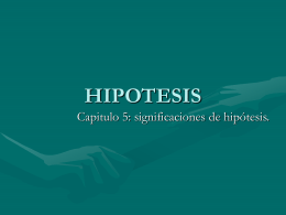 HIPOTESIS - Juan José Santibañez | Herramienta de