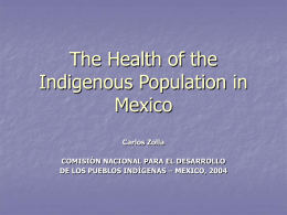 La salud de los pueblos indígenas de México