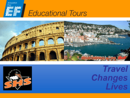 Why travel on an educational tour?