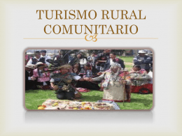 TURISMO RURAL COMUNITARIO