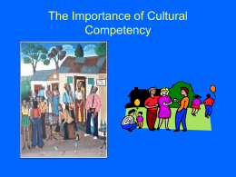 The Importance of Cultural Competency