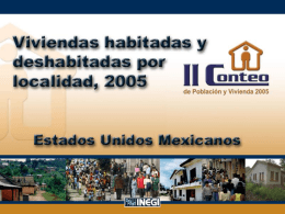 II Conteo de Población y Vivienda 2005, Síntesis