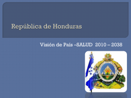 República de Honduras Presentado para aprobación