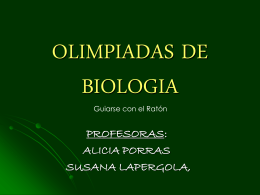 OLIMPIADAS DE BIOLOGIA
