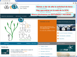 Diapositiva 1 - Universidad de Cádiz