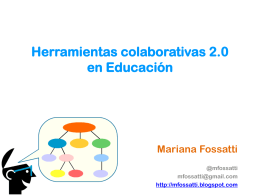 Herramientas colaborativas 2.0 en Educación y la