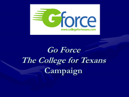College for Texans Campaign
