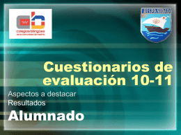 Cuestionarios de evaluación 08-09