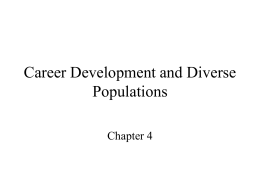 Career Development and Diverse Populations