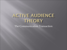 Active Audience Theory