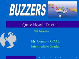 Quiz Bowl Trivia - Greater Latrobe School District