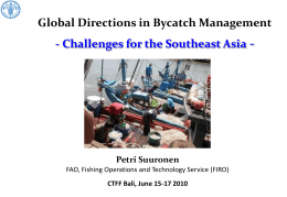 Global Directions in Bycatch Management and