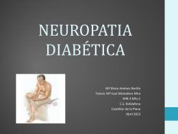 NEUROPATIA DIABÉTICA - Docencia Rafalafena |