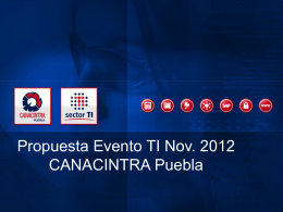 Presentación Sector TI CANACINTRA Puebla