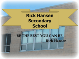 Rick Hansen Secondary School