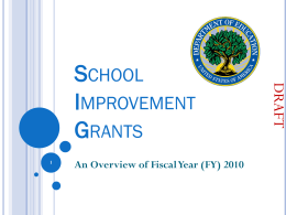 School Improvement Grants