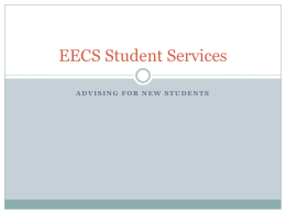 EECS Student Services - Oregon State University