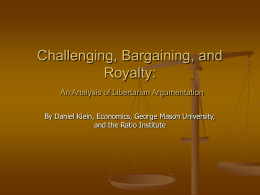 Challengers, Bargainers, and Royalty: An