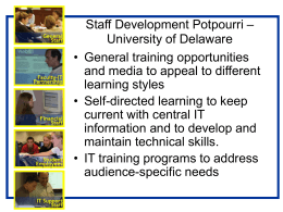 Staff Development Potpourri