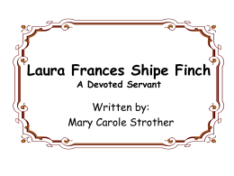 Frances Shipe Finch