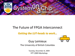 The Future of FPGA Interconnect