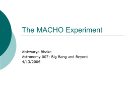 The MACHO Experiment
