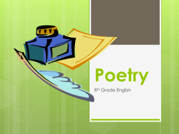 Poetry - Mesa Public Schools